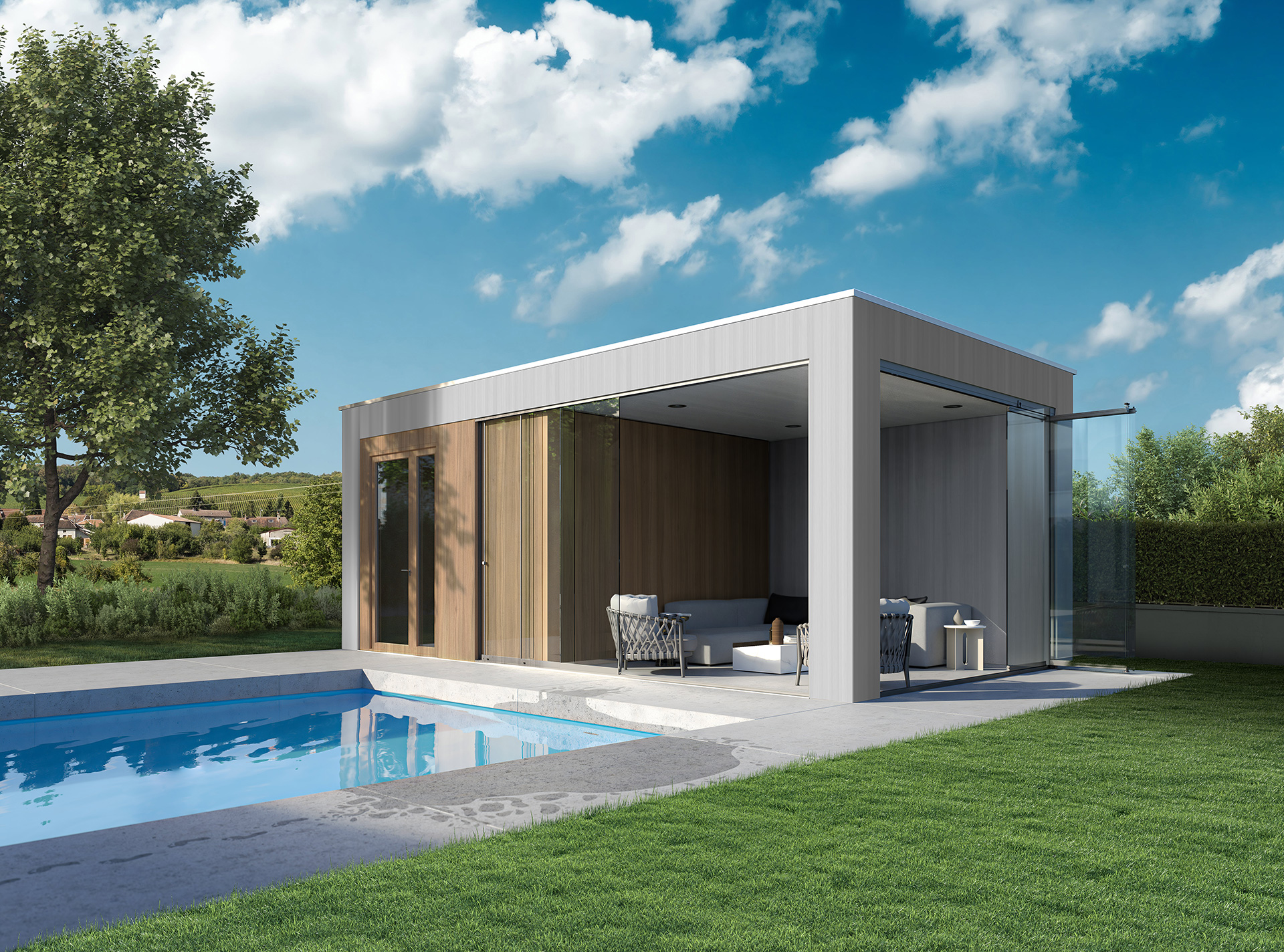 Moderní projekt s posuvně skládacím systémem GSS 17